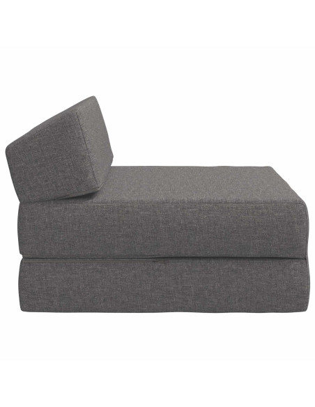 Divano Letto Pieghevole Grigio Chiaro 60 x 70 x 41 cm Tessuto