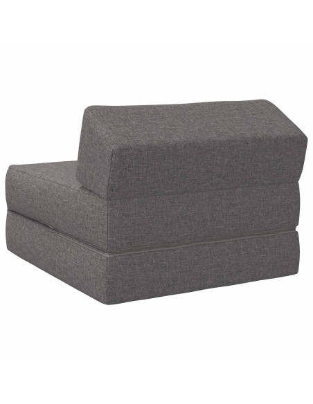 Divano Letto Pieghevole Grigio Chiaro 60 x 70 x 41 cm Tessuto