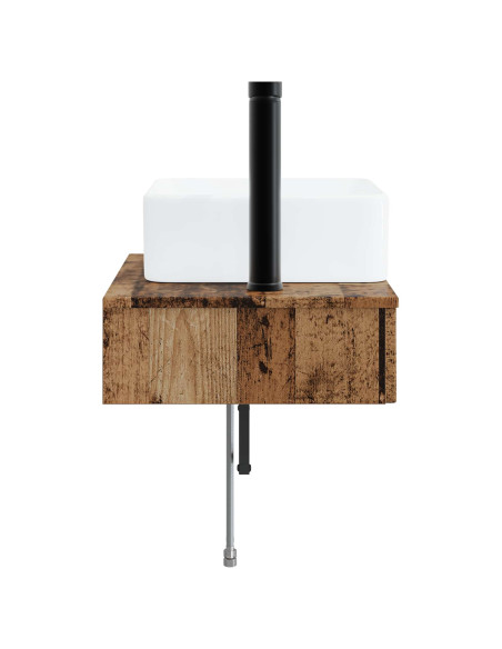 Lavabo da Parete Legno antico 53 x 35 x 39 cm