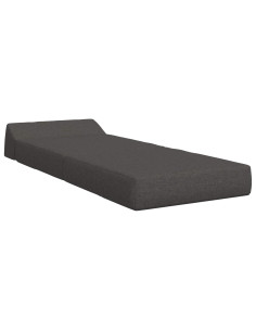 Divano Letto Pieghevole Grigio Scuro 60 x 70 x 41 cm Tessuto 2