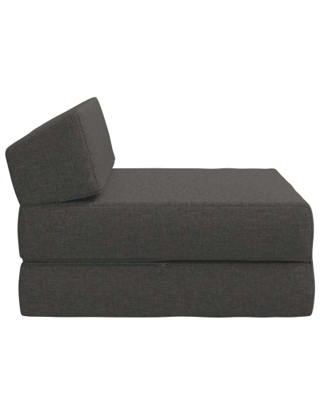 Divano Letto Pieghevole Grigio Scuro 60 x 70 x 41 cm Tessuto
