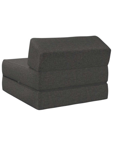 Divano Letto Pieghevole Grigio Scuro 60 x 70 x 41 cm Tessuto