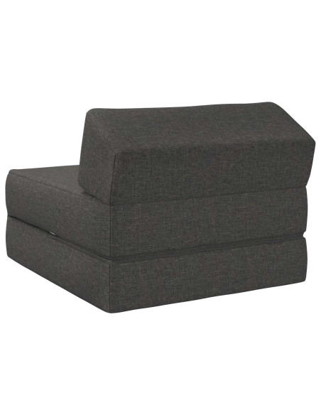 Divano Letto Pieghevole Grigio Scuro 60 x 70 x 41 cm Tessuto