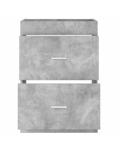 Mobiletto da Bagno Sotto Lavabo Grigio Cemento