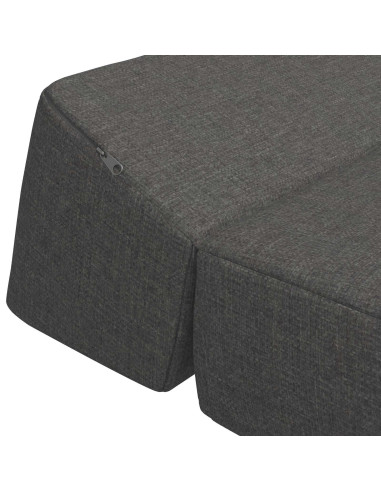 Divano Letto Pieghevole Grigio Scuro 60 x 70 x 41 cm Tessuto