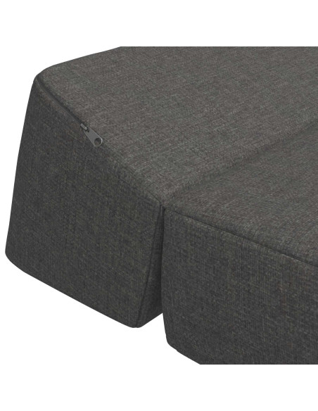 Divano Letto Pieghevole Grigio Scuro 60 x 70 x 41 cm Tessuto