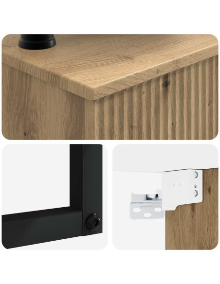 Lavabo da Parete Rovere Artigianale 53 x 35 x 39 cm