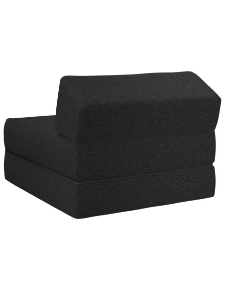 Divano Letto Pieghevole Nero 60 x 70 x 41 cm Tessuto