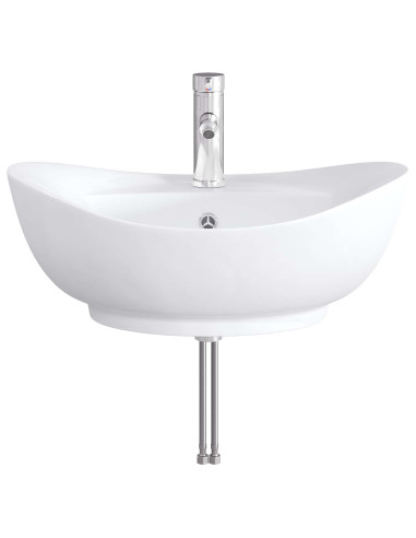 Lavabo da bagno Cromato 59 x 35 x 21 cm Metallo