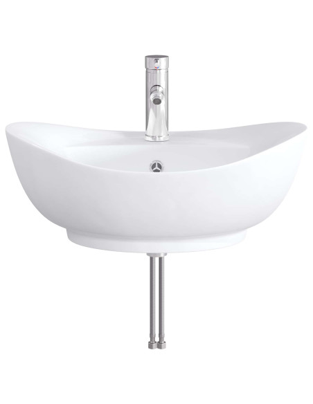 Lavabo da bagno Cromato 59 x 35 x 21 cm Metallo