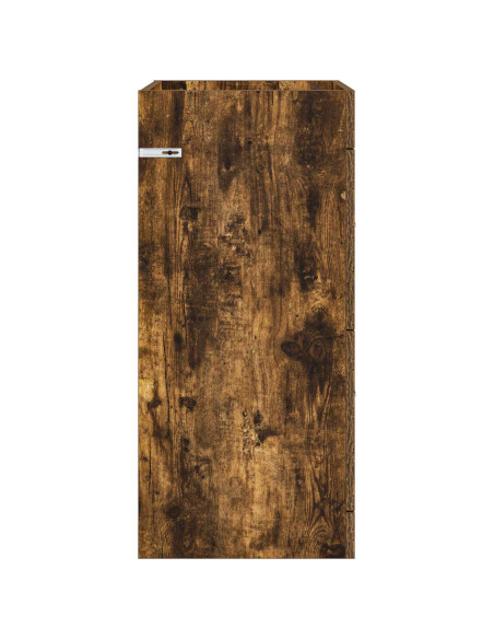 Mobiletto da Bagno Sotto Lavabo Rovere Fumo 56 x 37,5 x 81 cm