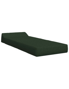 Divano Letto Pieghevole Verde Scuro 60 x 70 x 41 cm Tessuto 2