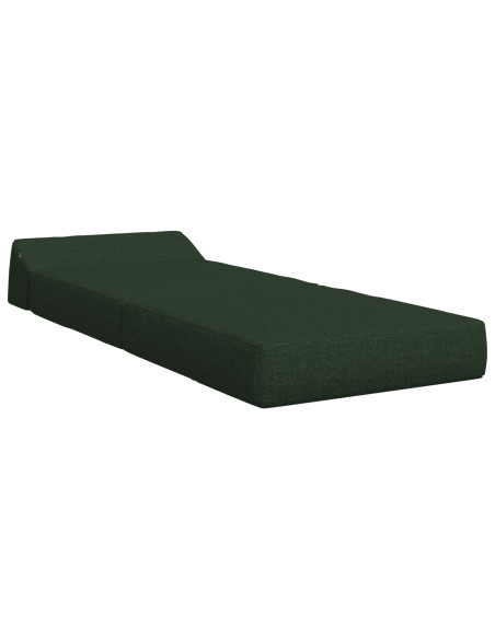 Divano Letto Pieghevole Verde Scuro 60 x 70 x 41 cm Tessuto