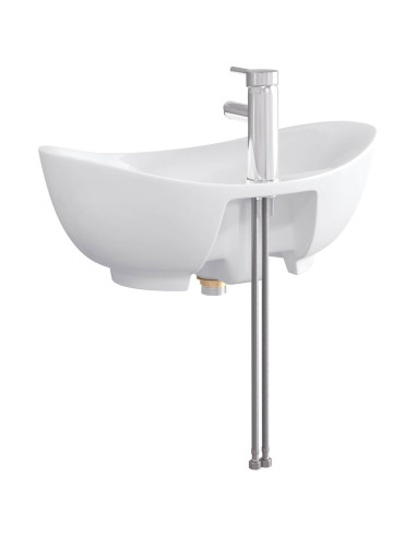 Lavabo da bagno Cromato 59 x 35 x 21 cm Metallo