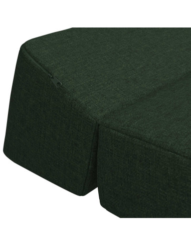 Divano Letto Pieghevole Verde Scuro 60 x 70 x 41 cm Tessuto
