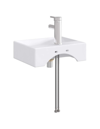 Lavabo da bagno Cromato 39 x 30,5 x 12,5 cm Metallo