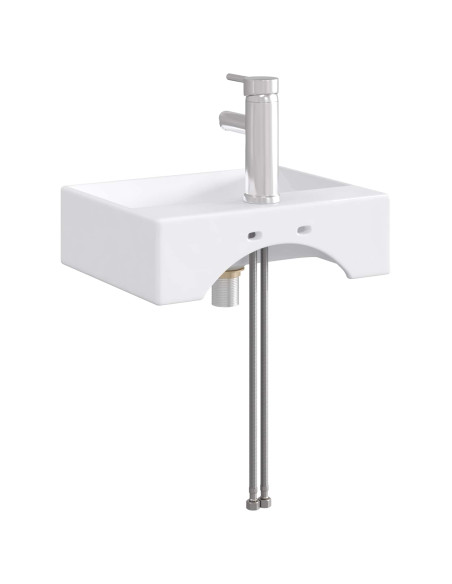 Lavabo da bagno Cromato 39 x 30,5 x 12,5 cm Metallo