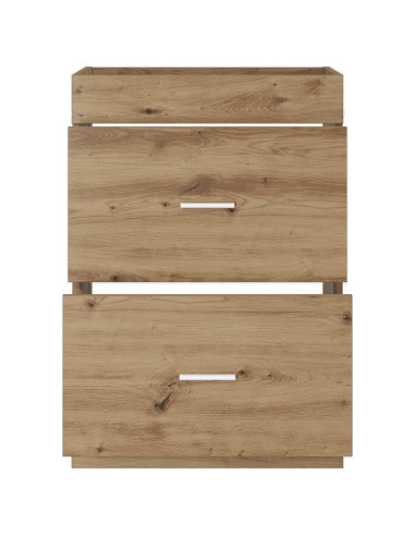 Mobiletto da Bagno Sotto Lavabo Rovere Artigianale