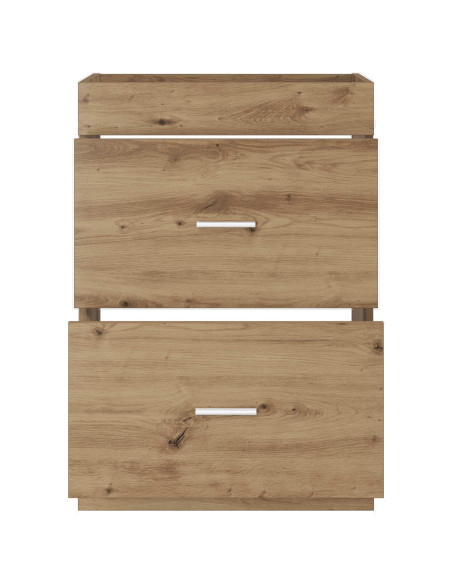 Mobiletto da Bagno Sotto Lavabo Rovere Artigianale