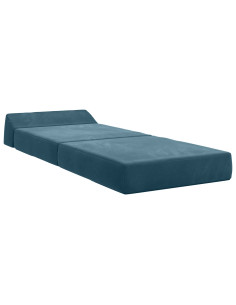 Divano Letto Pieghevole Blu 60 x 70 x 41 cm Tessuto 2