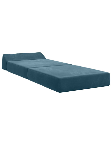 Divano Letto Pieghevole Blu 60 x 70 x 41 cm Tessuto