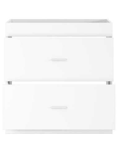 Mobiletto da Bagno Sotto Lavabo Bianco 78,5 x 37,5 x 81 cm
