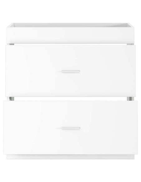 Mobiletto da Bagno Sotto Lavabo Bianco 78,5 x 37,5 x 81 cm