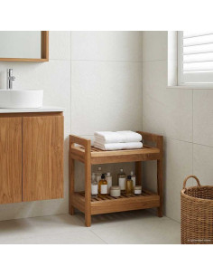 Mensola da bagno Naturale 45 x 30 x 45 cm Legno di teak solido