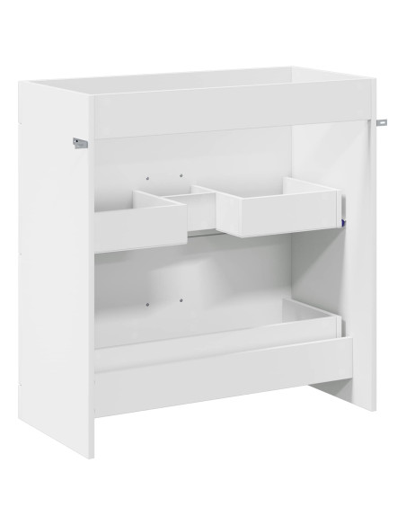 Mobiletto da Bagno Sotto Lavabo Bianco 78,5 x 37,5 x 81 cm