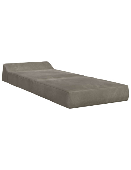 Divano Letto Pieghevole Grigio Chiaro 60 x 70 x 41 cm Tessuto
