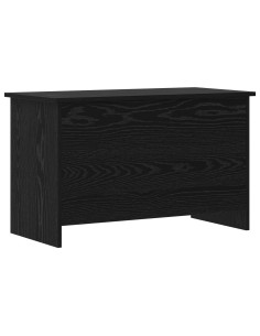 Cassa di stoccaggio Rovere Nero 80 x 40 x 50 cm