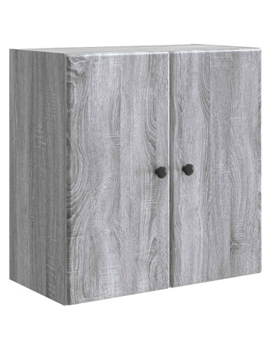 Mobiletto a muro Sonoma grigio 59 x 31 x 60 cm