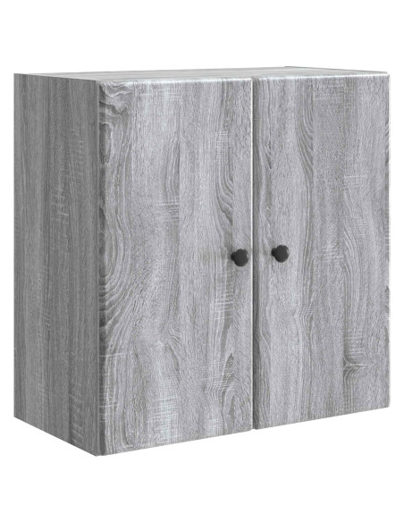 Mobiletto a muro Sonoma grigio 59 x 31 x 60 cm