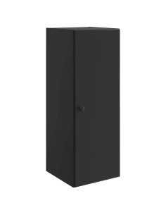 Mobiletto a muro Nero 33 x 34,5 x 90 cm Legno ingegnerizzato
