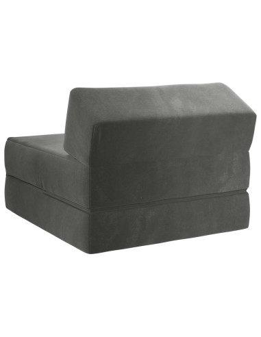Divano Letto Pieghevole Grigio Scuro 60 x 70 x 41 cm Tessuto