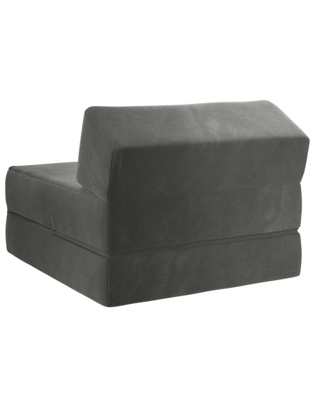 Divano Letto Pieghevole Grigio Scuro 60 x 70 x 41 cm Tessuto