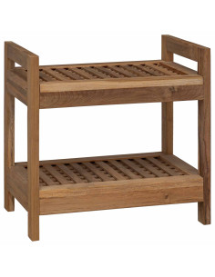 Mensola da bagno Naturale 45 x 30 x 45 cm Legno di teak solido 2
