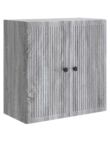 Mobiletto a muro Sonoma grigio 59 x 31 x 60 cm