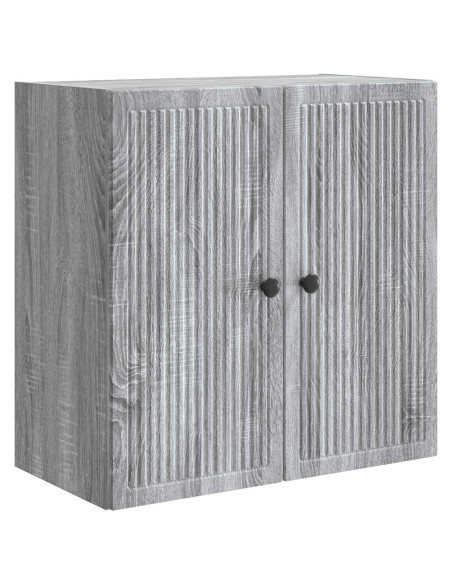 Mobiletto a muro Sonoma grigio 59 x 31 x 60 cm