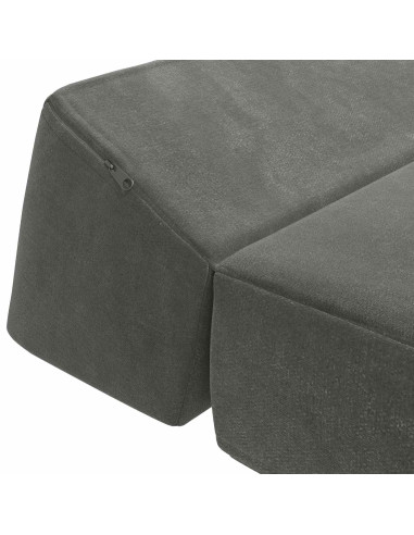 Divano Letto Pieghevole Grigio Scuro 60 x 70 x 41 cm Tessuto