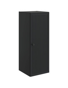 Mobiletto a muro Nero 33 x 34,5 x 90 cm Legno ingegnerizzato