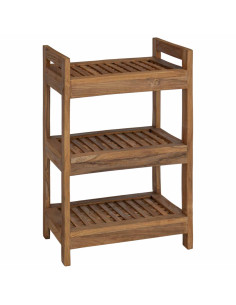 Mensola da bagno Naturale 45 x 30 x 71 cm Legno di teak solido 2