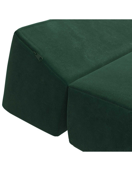 Divano Letto Pieghevole Verde Scuro 60 x 70 x 41 cm Tessuto