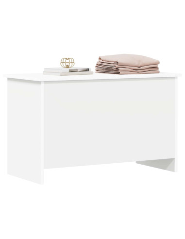 Cassa di stoccaggio Bianco 80 x 40 x 50 cm Legno ingegnerizzato