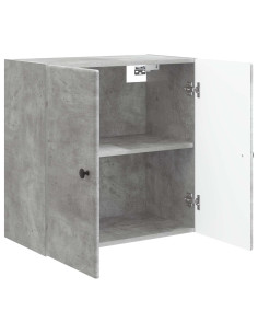 Mobiletto a muro Grigio Cemento 59 x 31 x 60 cm 2