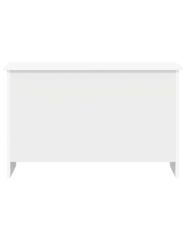Cassa di stoccaggio Bianco 80 x 40 x 50 cm Legno ingegnerizzato