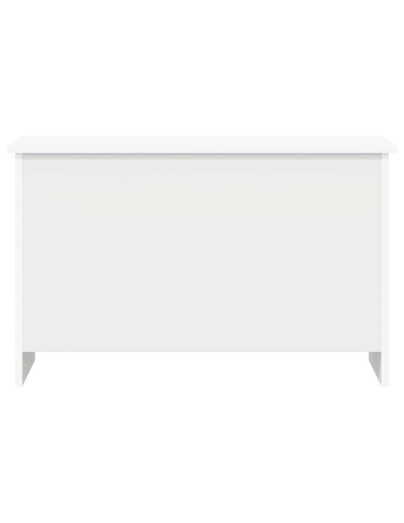 Cassa di stoccaggio Bianco 80 x 40 x 50 cm Legno ingegnerizzato