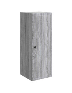 Mobiletto a muro Sonoma grigio 33 x 34,5 x 90 cm