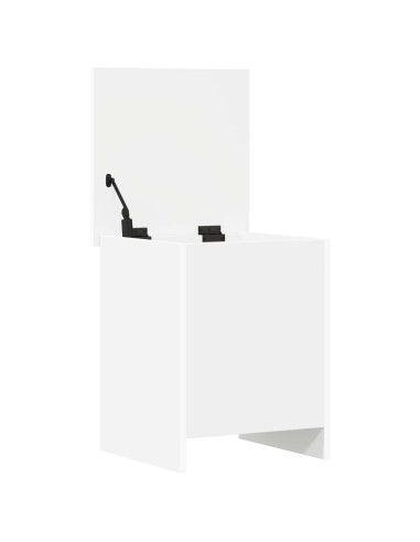 Cassa di stoccaggio Bianco 40 x 40 x 50 cm Legno ingegnerizzato