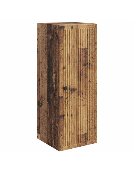 Mobiletto a muro Legno antico 33 x 34,5 x 90 cm